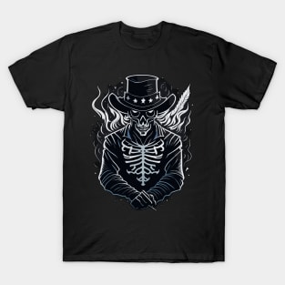 Skull cowboy with hat cowboy skeleton T-Shirt